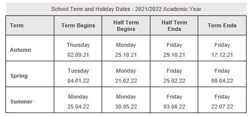 School Term Dates - Woodlands Community Primary School Cwmbran